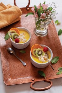 Coconut Mango Panna Cotta