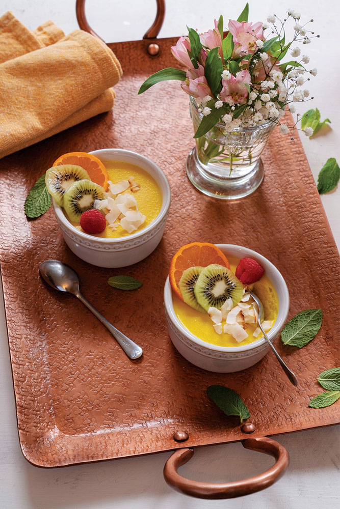 Coconut Mango Panna Cotta