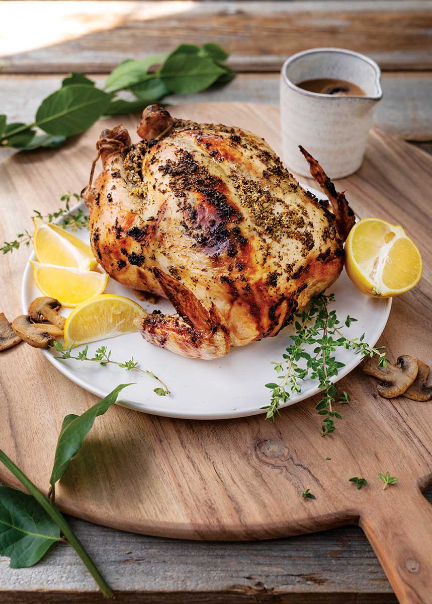Dunkel Beer-Marinated Rotisserie-Style Chicken