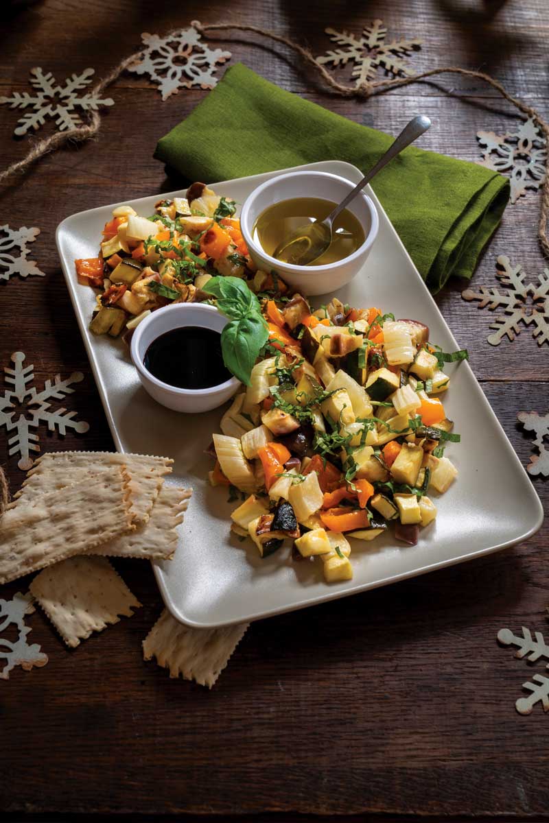 Roasted Vegetable Antipasti with Balsamic and Olive Oil