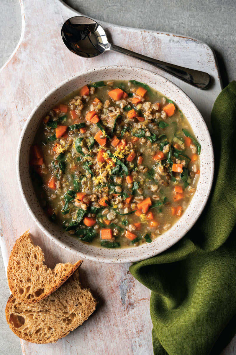 Farro, Lentil, and Vegetable Soup