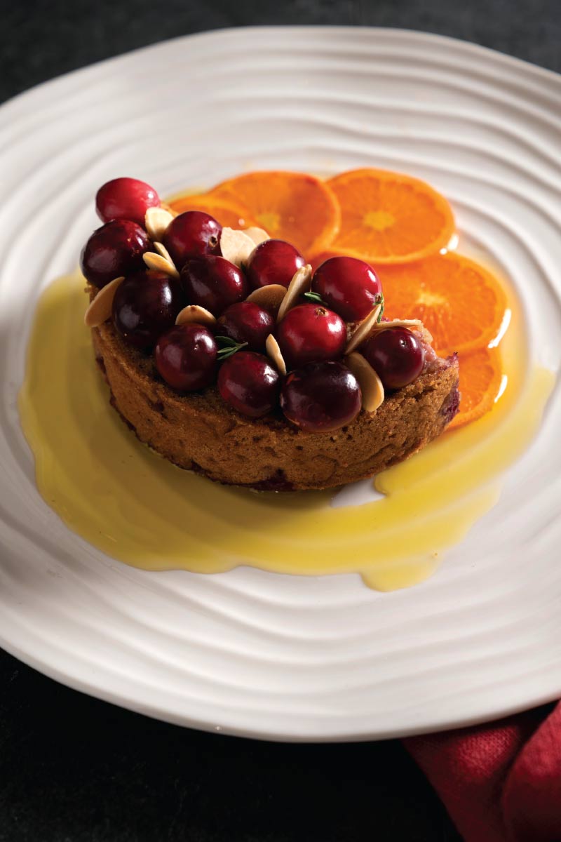 Cranberry Olive Oil Cake with Orange and Thyme