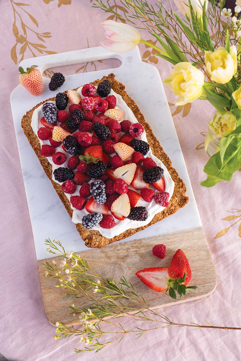 Berry and Yogurt Slab Tart