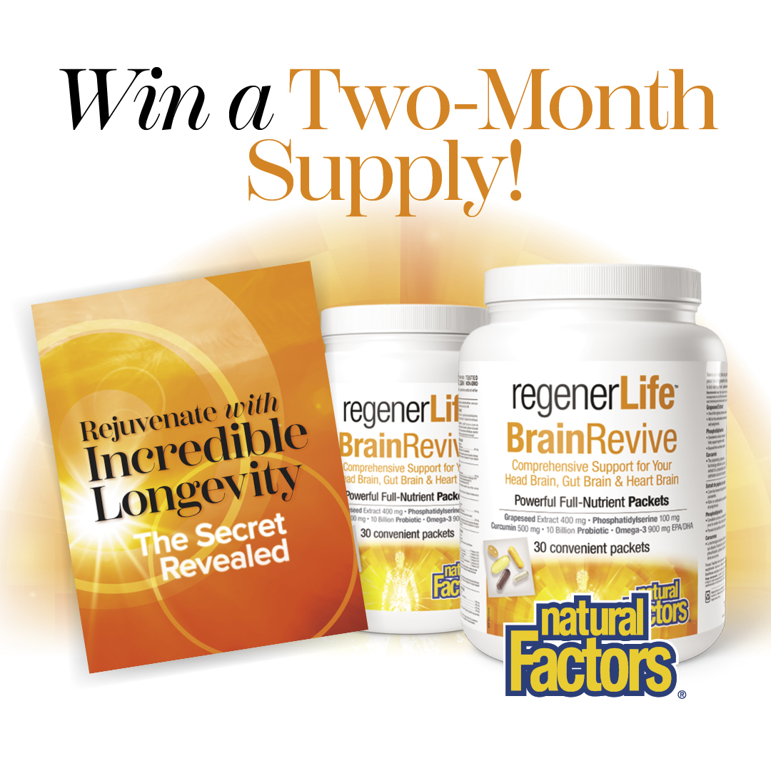 Win Natural Factors’ RegenerLife BrainRevive Kit!