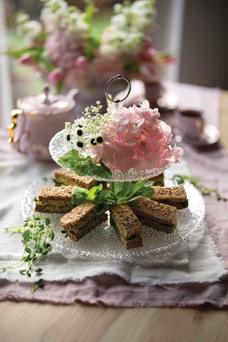 Herby Chickpea Smash Tea Sandwiches