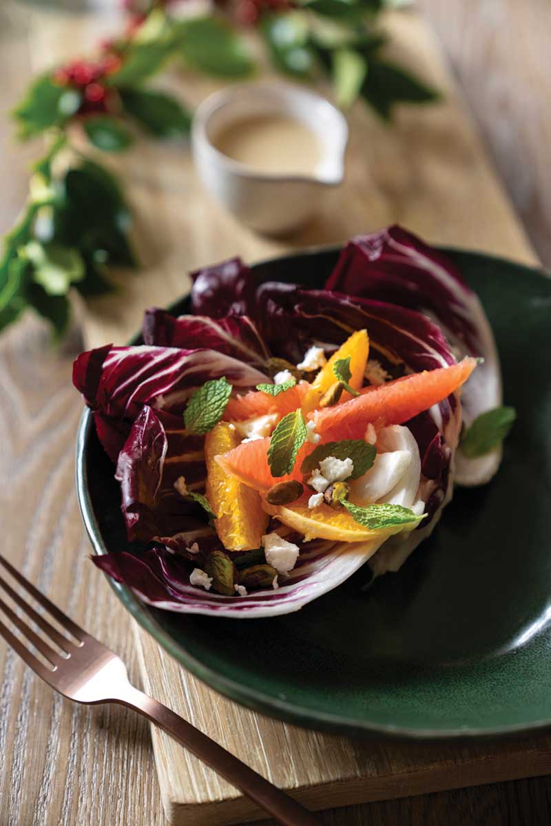 Winter Citrus Salad with Ginger Tahini Dressing