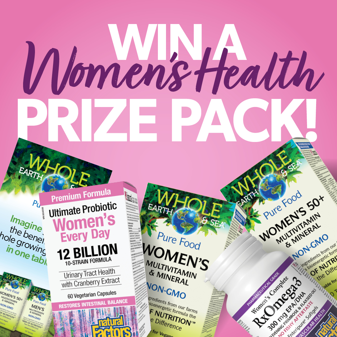 Win a Women’s Health Prize Pack from Natural Factors!