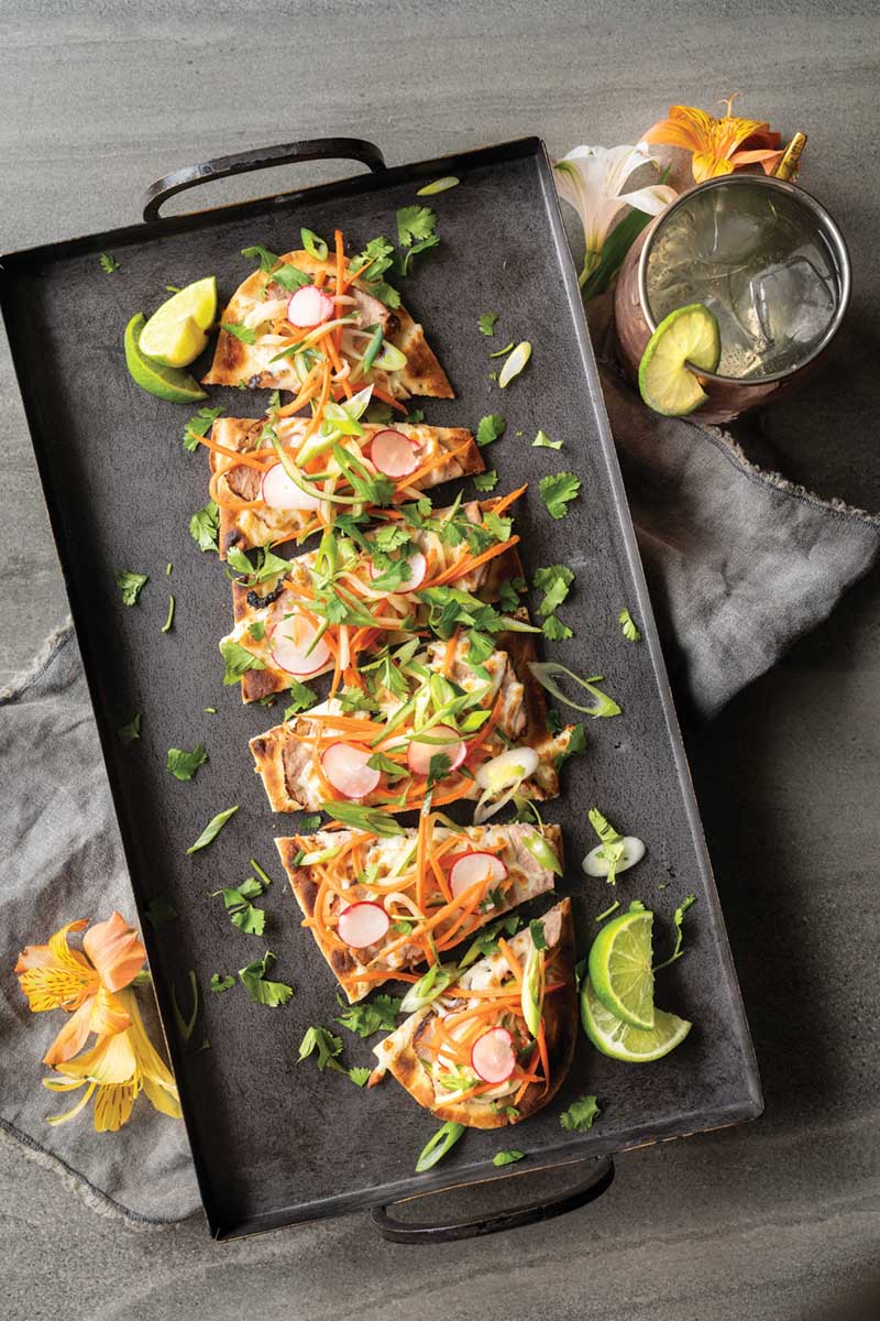 Banh mi grilled pizza